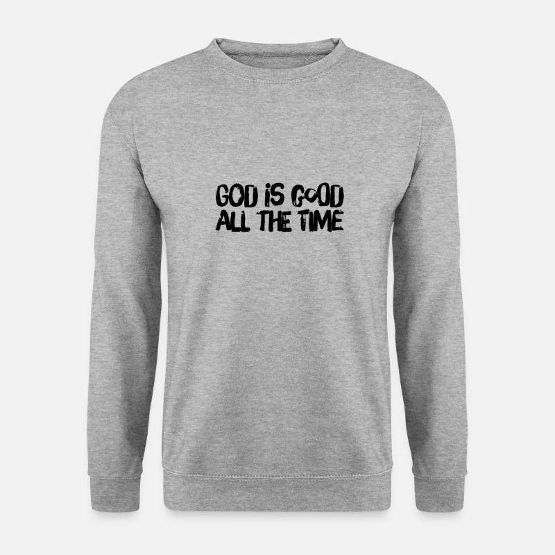 Gott ist wunderbar - Unisex Pullover - Weißgrau meliert