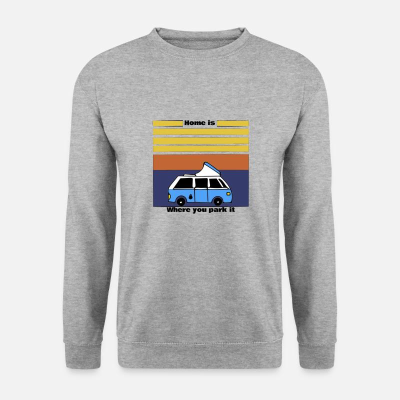 Van Life - Unisex Pullover - Weißgrau meliert