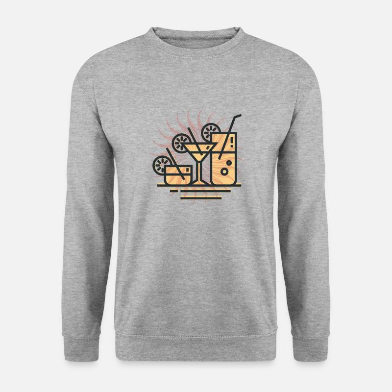 Lasst uns feiern - Unisex Pullover - Weißgrau meliert