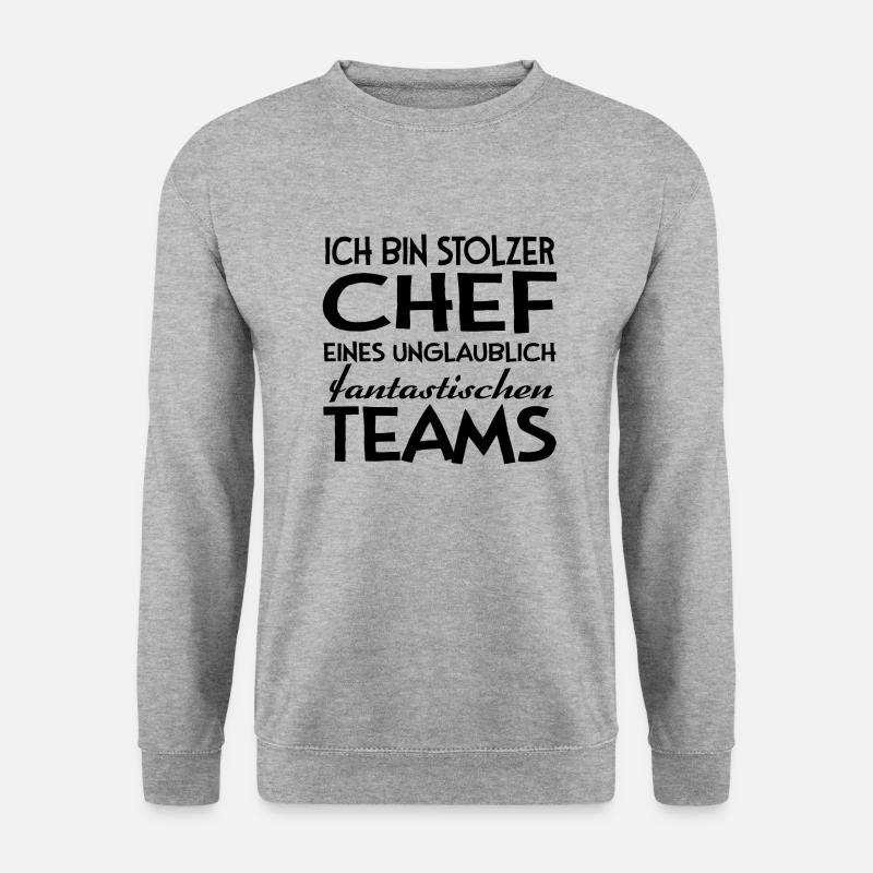 Chef Teams Geschenk Arbeit Humor - Unisex Pullover - Weißgrau meliert
