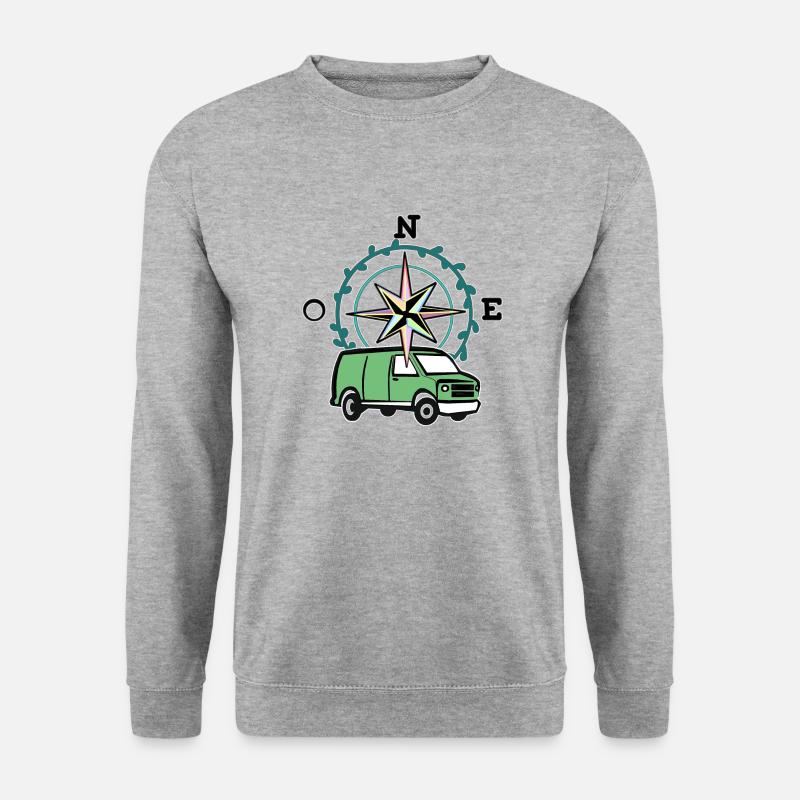 VAN LIFE - Unisex Pullover - Weißgrau meliert