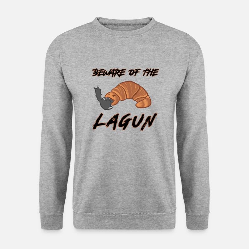 Beware der Lagune - Unisex Pullover - Weißgrau meliert
