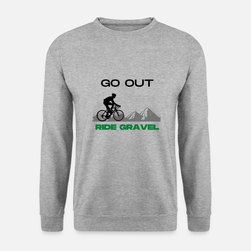 Ride Gravel - Unisex Pullover - Weißgrau meliert