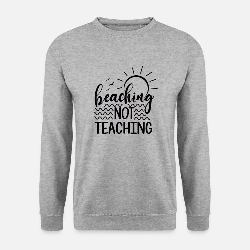 Stranden nicht Lehren - Unisex Pullover - Weißgrau meliert