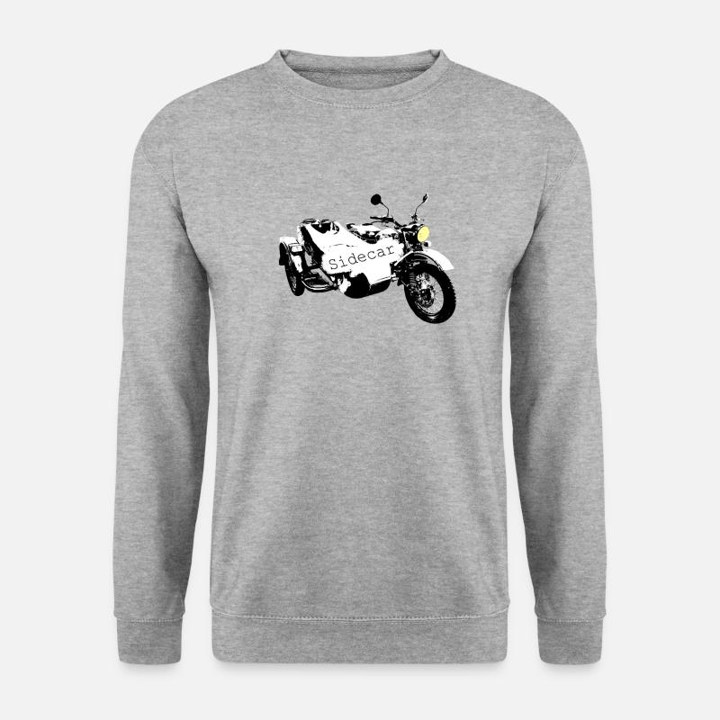 Sidecar de l’Oural avec lampe, le patch pour le fan - Sweat-shirt Unisexe - gris chiné