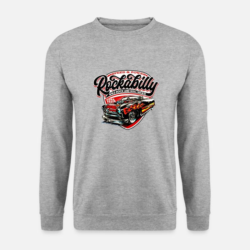 ROCKABILLY T SHIRT - Unisex Pullover - Weißgrau meliert