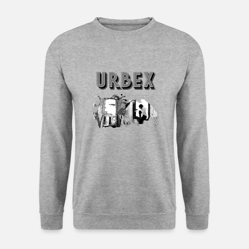 URBEX - Unisex Pullover - Weißgrau meliert