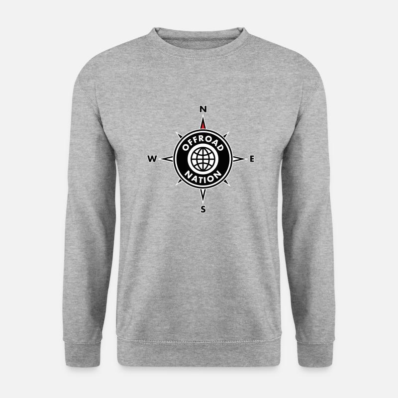 Offroad Compass Nation - Unisex Pullover - Weißgrau meliert