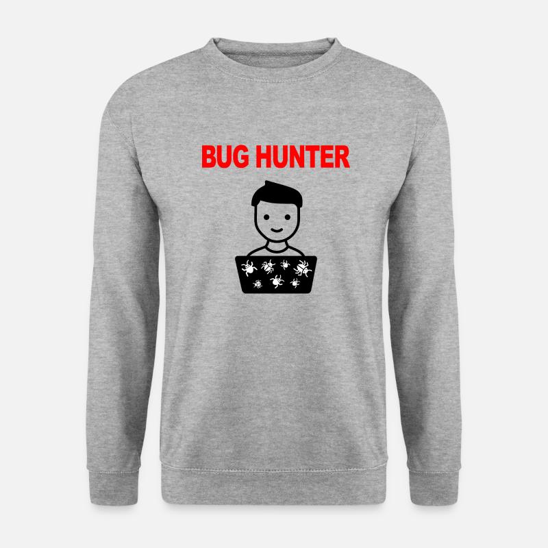 Bug Hunter, Test software, Programmatore, IT, Bug - Felpa unisex - grigio chiaro melange