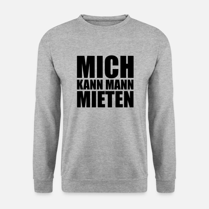 MichKannMannMieten - Unisex Pullover - Weißgrau meliert