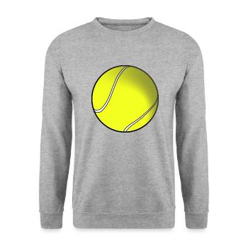 Tennis ball - Unisex Sweatshirt - salt & pepper - Front - Alina (178cm) & Michal (187cm)