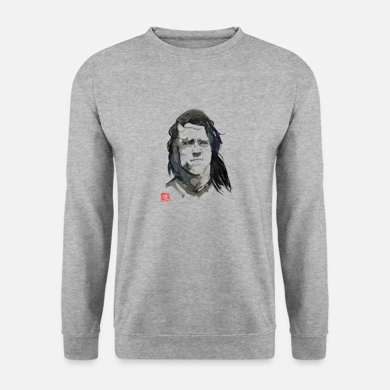 conan - Unisex Pullover - Weißgrau meliert