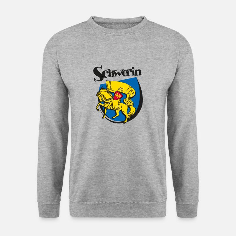 Schweriner Wappen - Unisex Pullover - Weißgrau meliert
