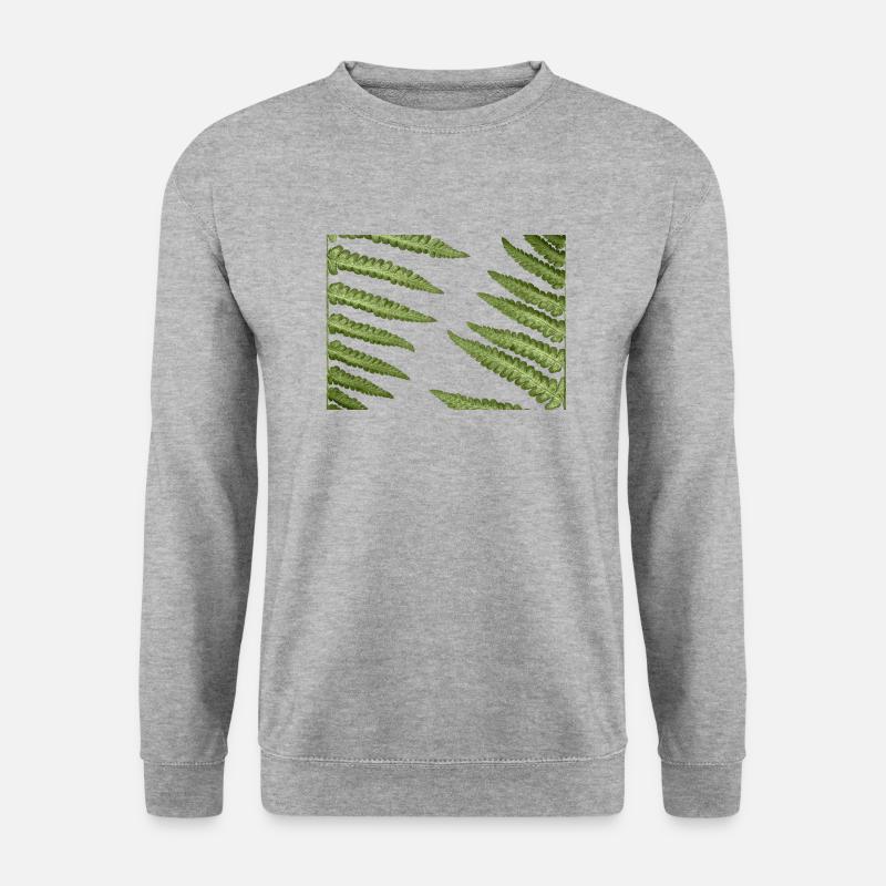 Abstract fern patterns - Unisex Sweatshirt - salt & pepper