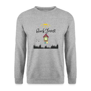 Black Forest - Sweat-shirt Unisexe - gris chiné - Devant - Alina (178cm) & Michal (187cm)