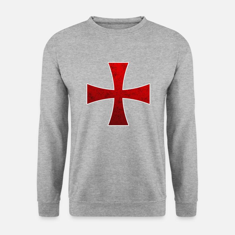 Knights Templar Crusader Knights Templar - Unisex Sweatshirt - salt & pepper