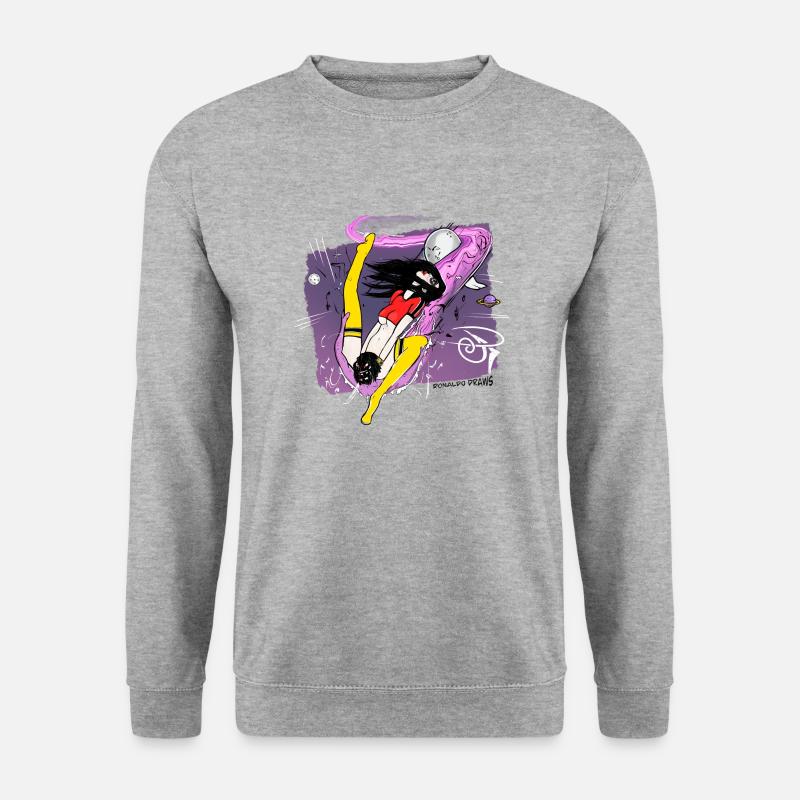 Chatte de l’espace - Sweat-shirt Unisexe - gris chiné