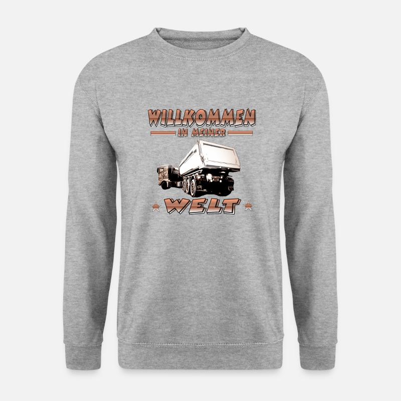 Truck - Unisex Pullover - Weißgrau meliert