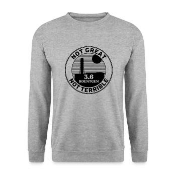 3.6 roetgen Chernobyl Gift Radiation Roentgen - Unisex Sweatshirt - salt & pepper - Front - Alina (178cm) & Michal (187cm)