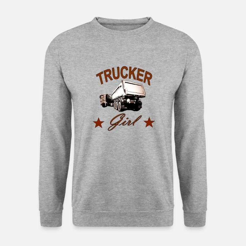 Truck - Unisex Pullover - Weißgrau meliert