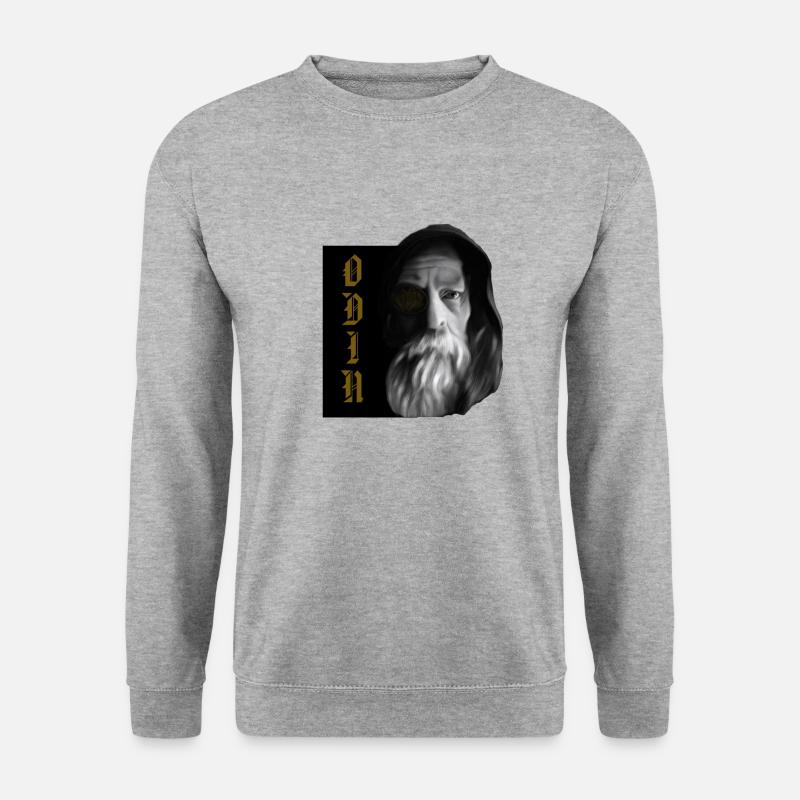 Odin-Allvater - Unisex Pullover - Weißgrau meliert