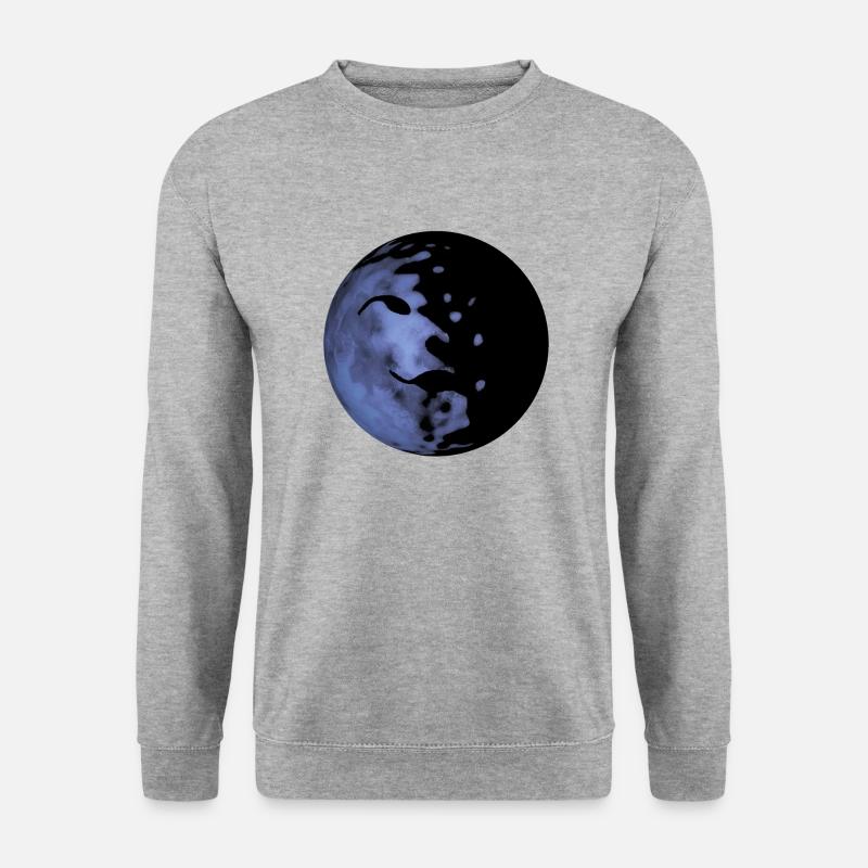 Planet - Unisex Pullover - Weißgrau meliert