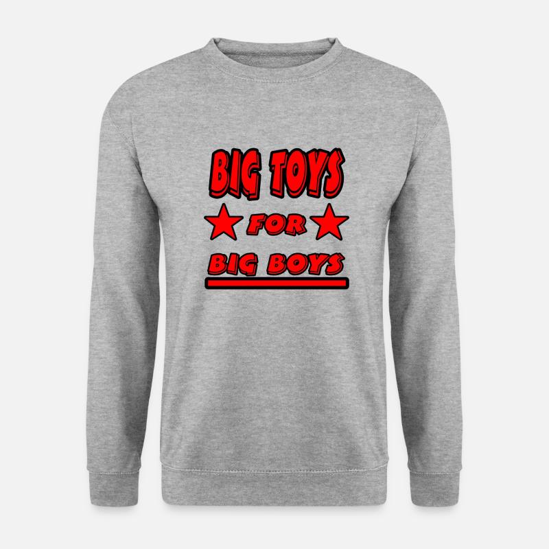 Big Toys - Unisex Pullover - Weißgrau meliert