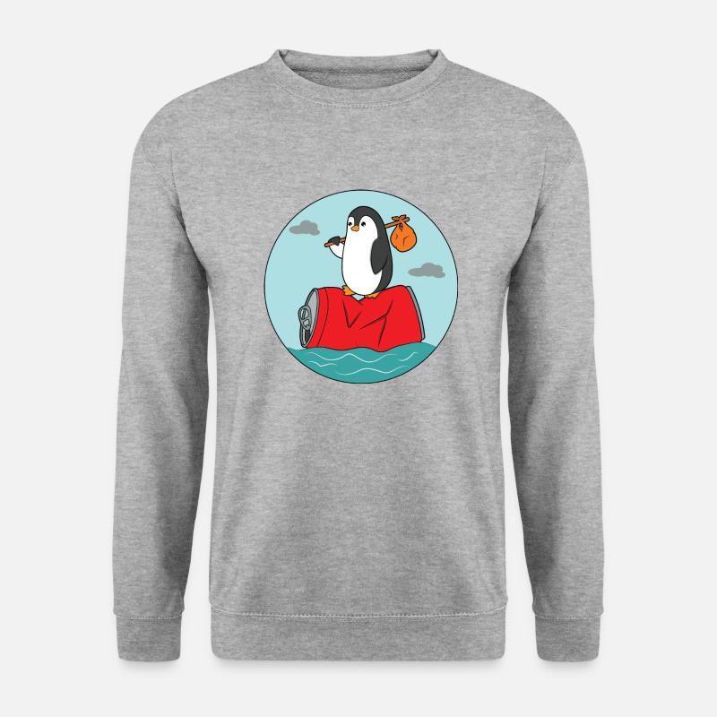 Umweltverschmutzung Recycling - Unisex Pullover - Weißgrau meliert