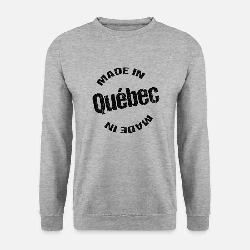 Hergestellt in Quebec - Unisex Pullover - Weißgrau meliert