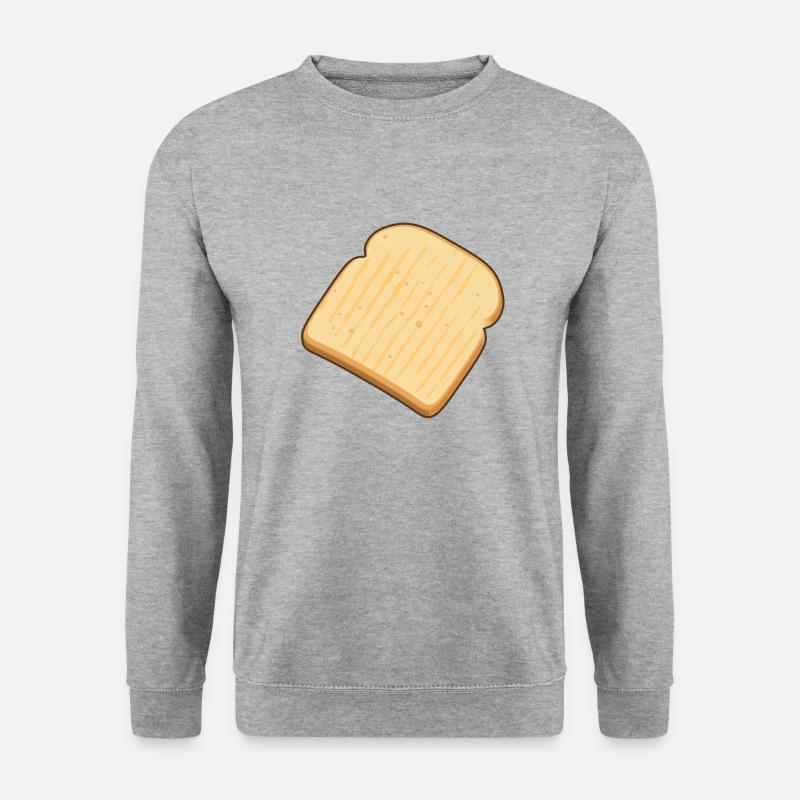Toastbrot - Unisex Pullover - Weißgrau meliert