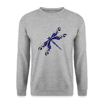 Libellule - Sweat-shirt Unisexe - gris chiné - Devant - Alina (178cm) & Michal (187cm)