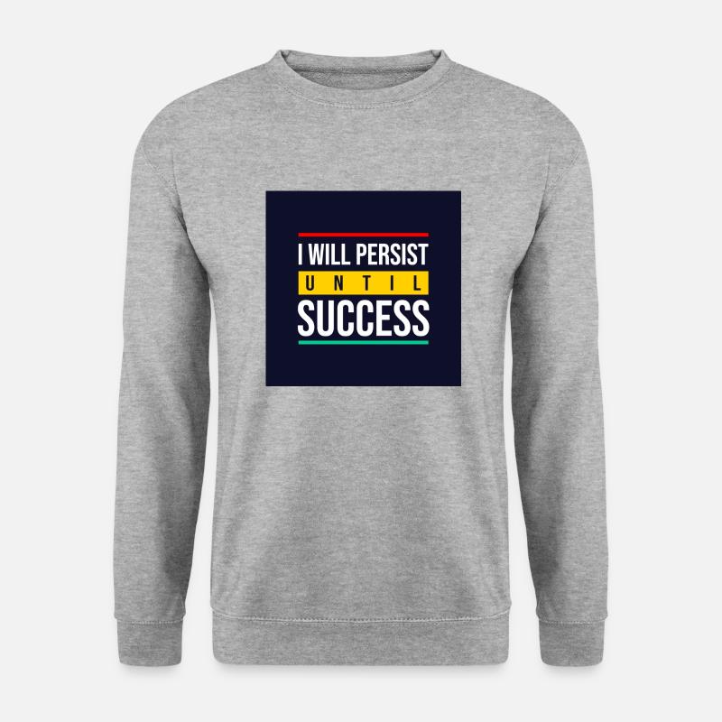 Succes - Unisex Pullover - Weißgrau meliert