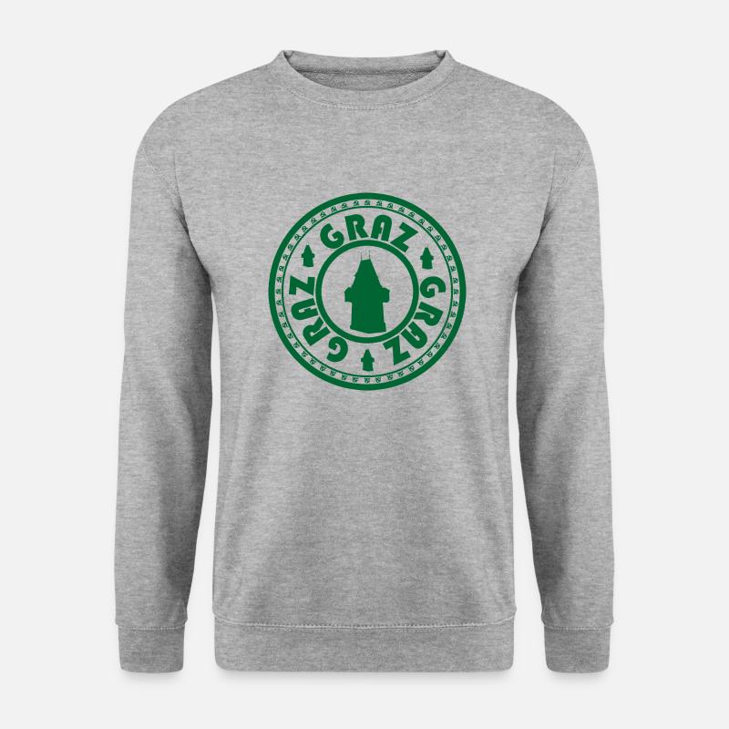 Graz versus KPÖ - Unisex Pullover - Weißgrau meliert