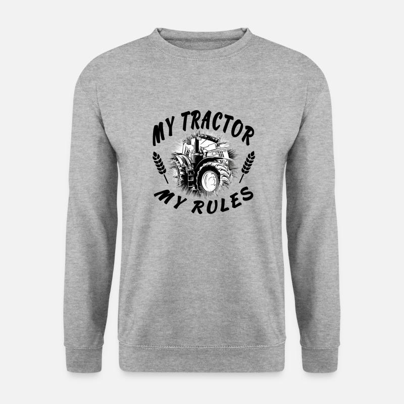 Traktor - Unisex Pullover - Weißgrau meliert