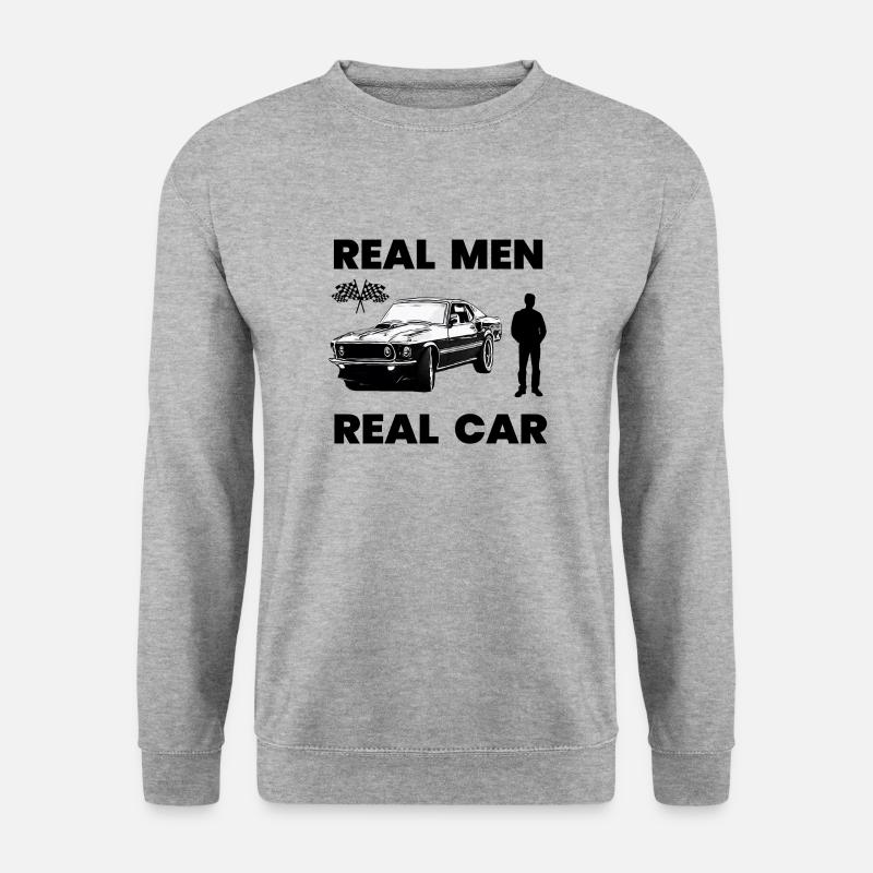 Auto - Unisex Pullover - Weißgrau meliert