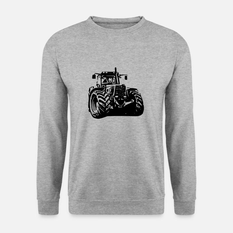 Traktor - Unisex Pullover - Weißgrau meliert