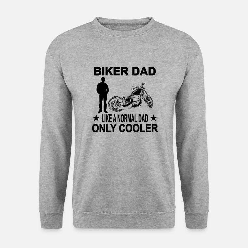 Motorrad - Unisex Pullover - Weißgrau meliert