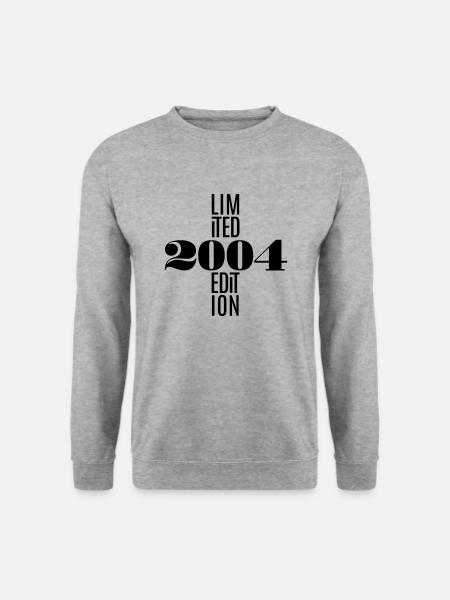 2004 Geburtsjahr Limited Edition - Unisex Pullover - Weißgrau meliert