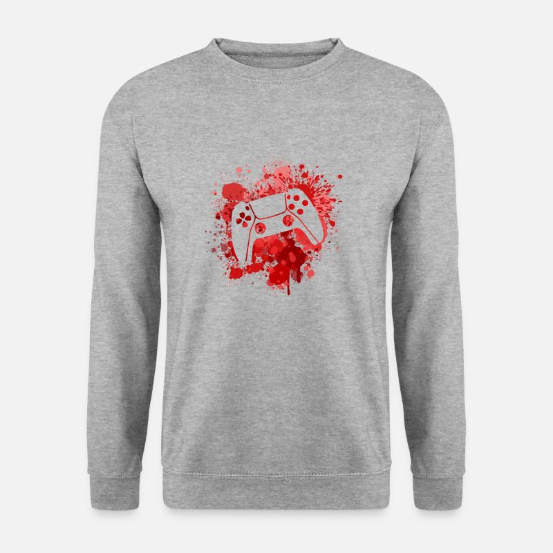 Controller - Unisex Pullover - Weißgrau meliert