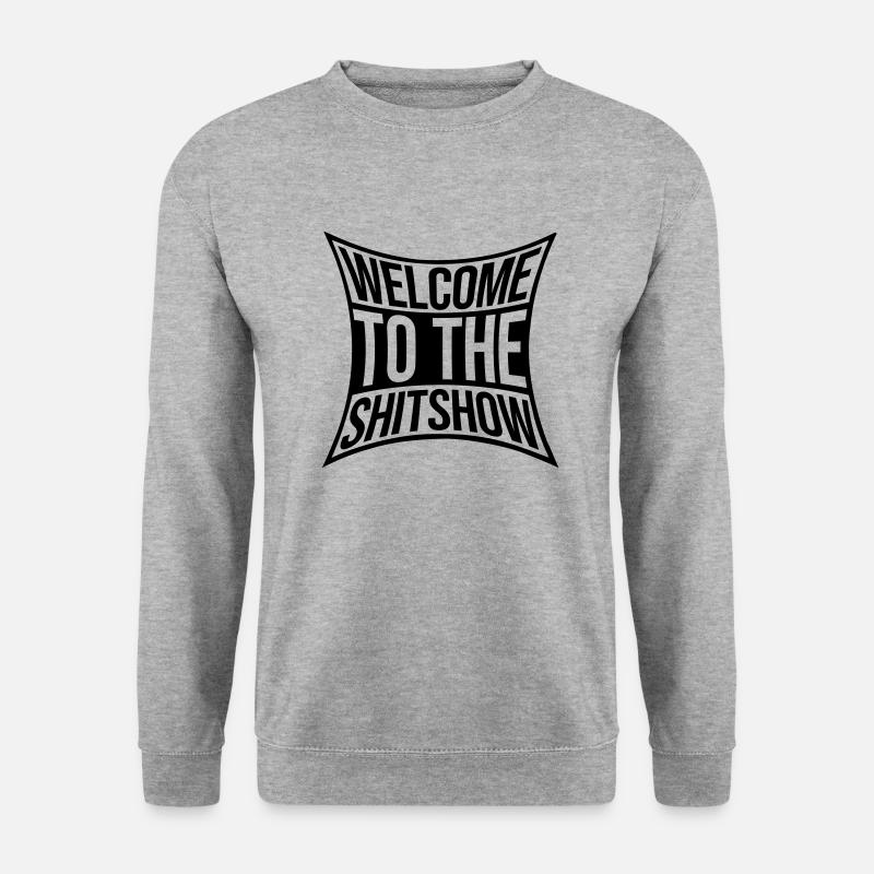 Sarkasmus Spruch Shitshow - Unisex Pullover - Weißgrau meliert