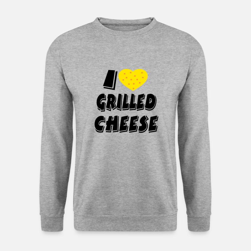 Käse - Unisex Pullover - Weißgrau meliert