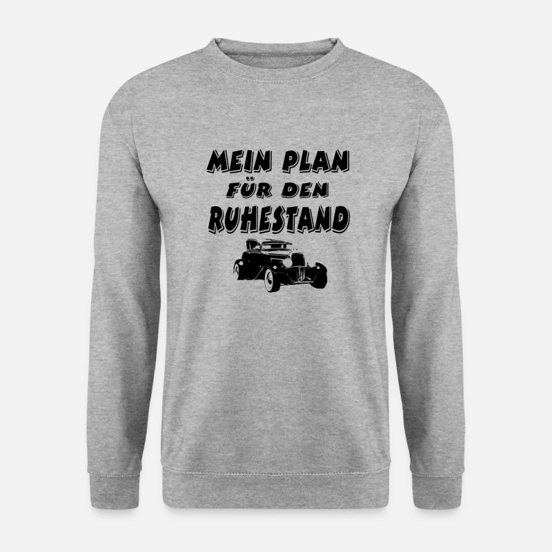 Auto - Unisex Pullover - Weißgrau meliert