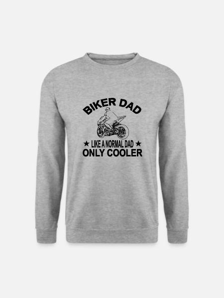 Motorrad - Unisex Pullover - Weißgrau meliert