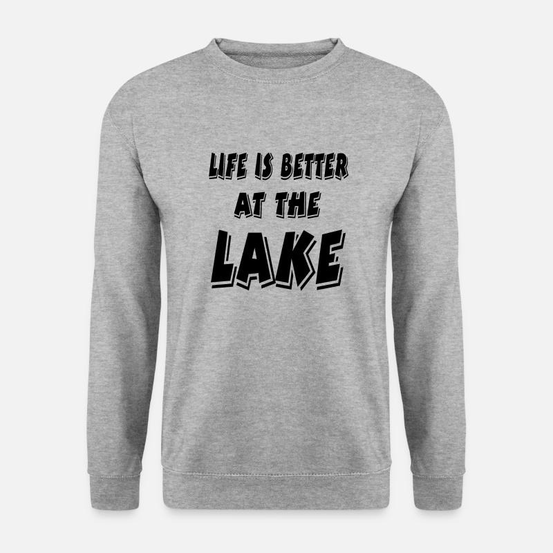 See - Unisex Pullover - Weißgrau meliert