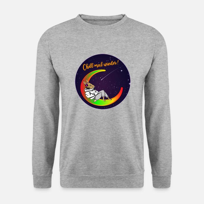 Chill mal wieder - Unisex Pullover - Weißgrau meliert