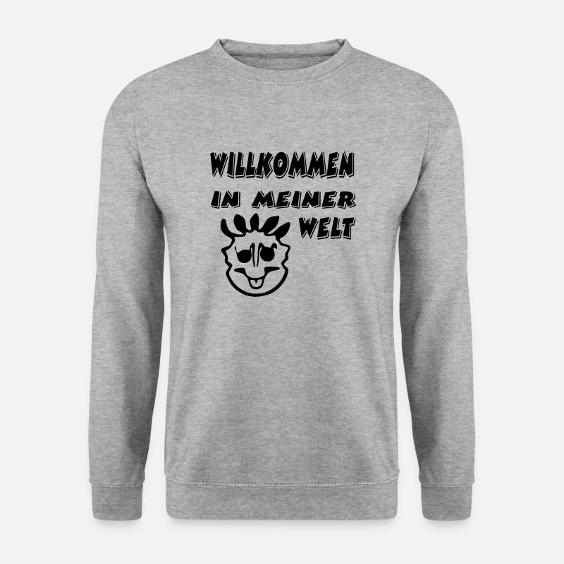 Sommer - Unisex Pullover - Weißgrau meliert