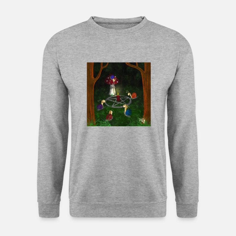 Summon snails - Unisex Pullover - Weißgrau meliert