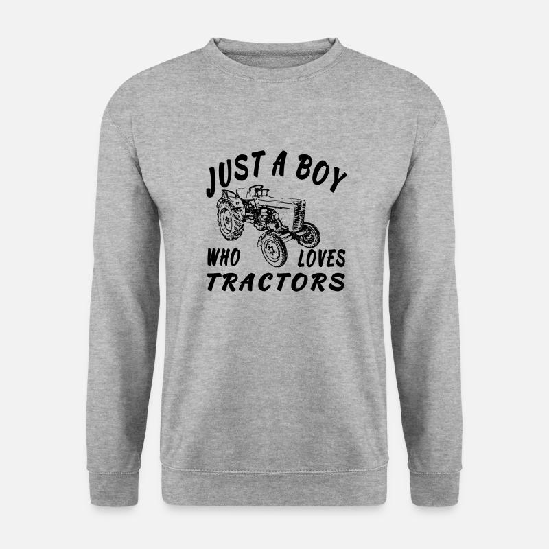 Traktor - Unisex Pullover - Weißgrau meliert