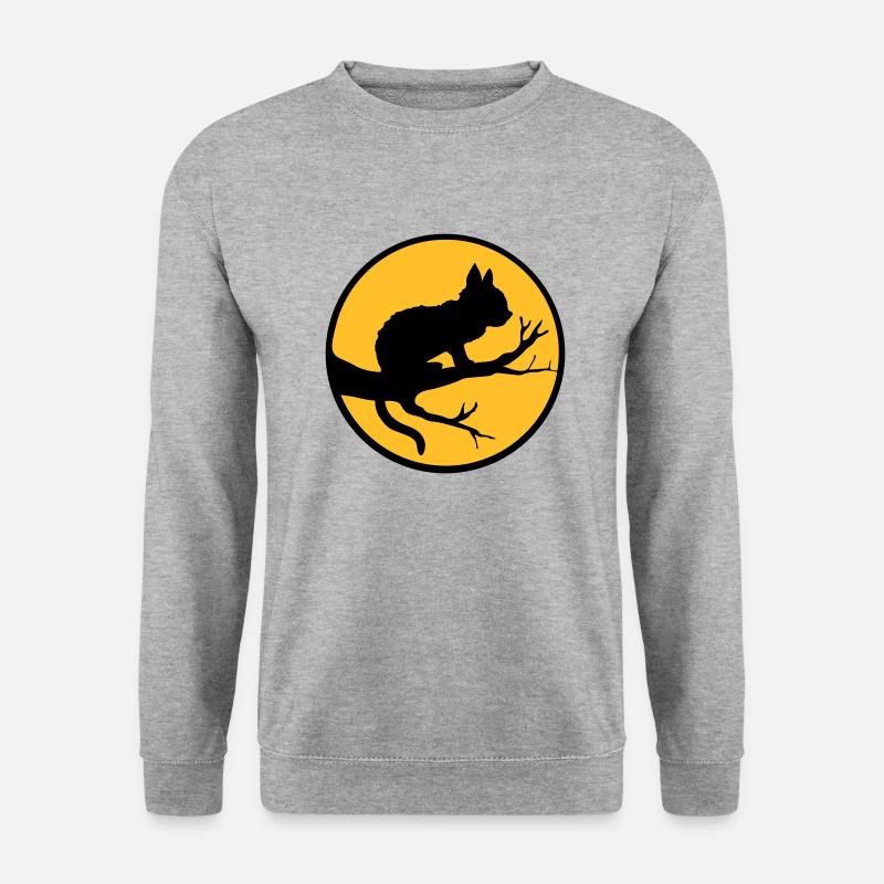 Black Cat Moon Tree - Unisex Sweatshirt - salt & pepper
