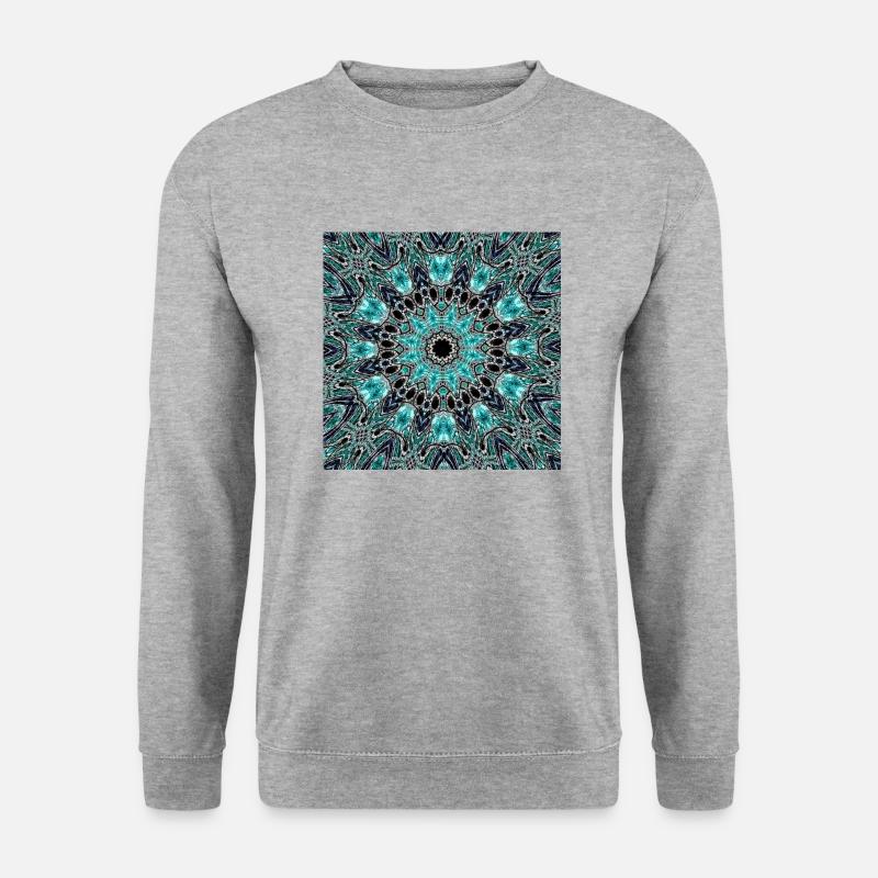 Collection Mandala - Unisex Pullover - Weißgrau meliert